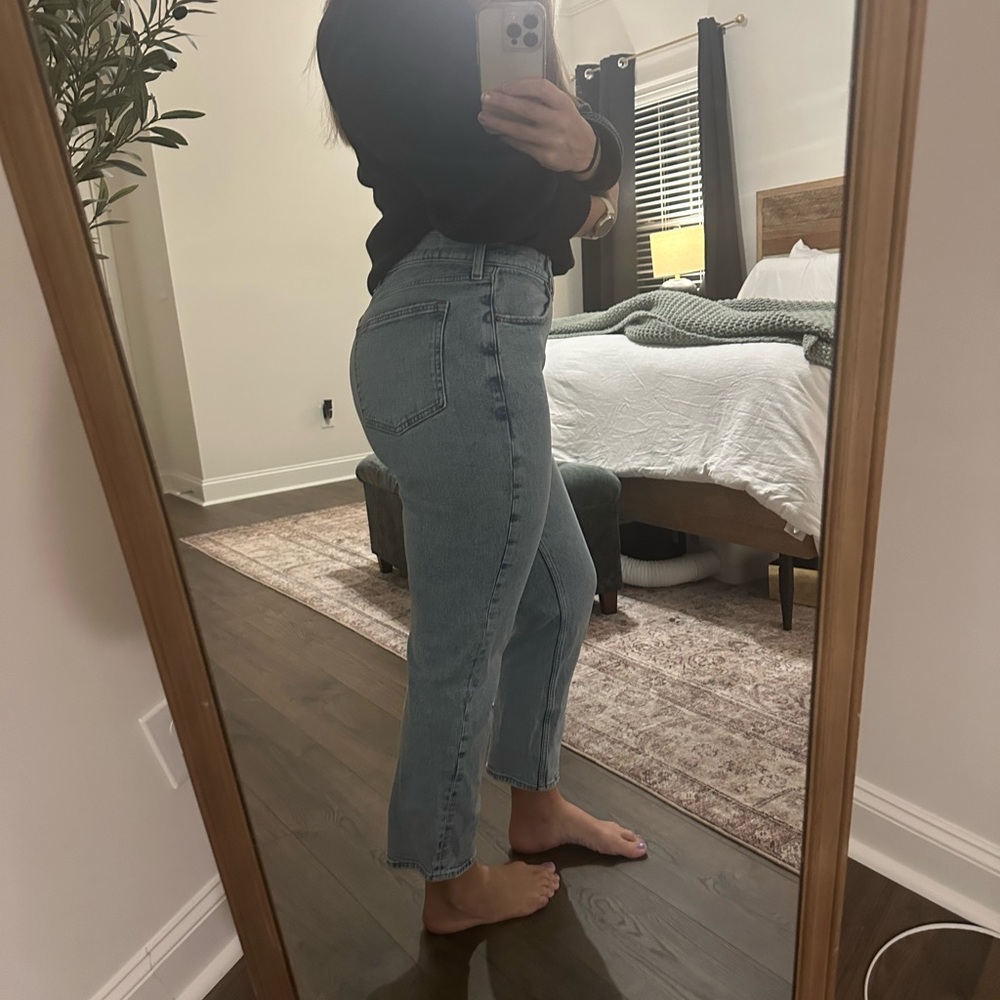 Abercrombie & Fitch - The Ankle Straight Ultra High Rise Jeans - New Without Tag - Picture 8 of 9